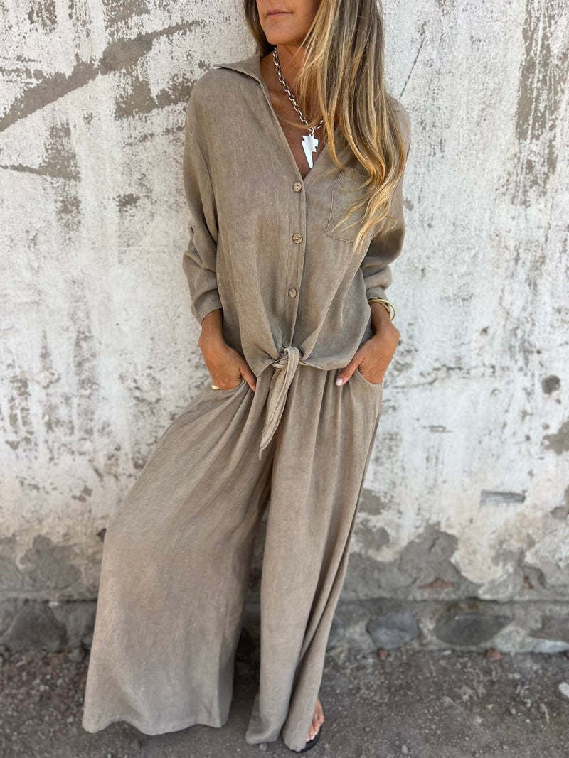 Ensemble fluide manches longues