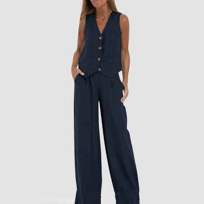 Ensemble gilet et pantalon été