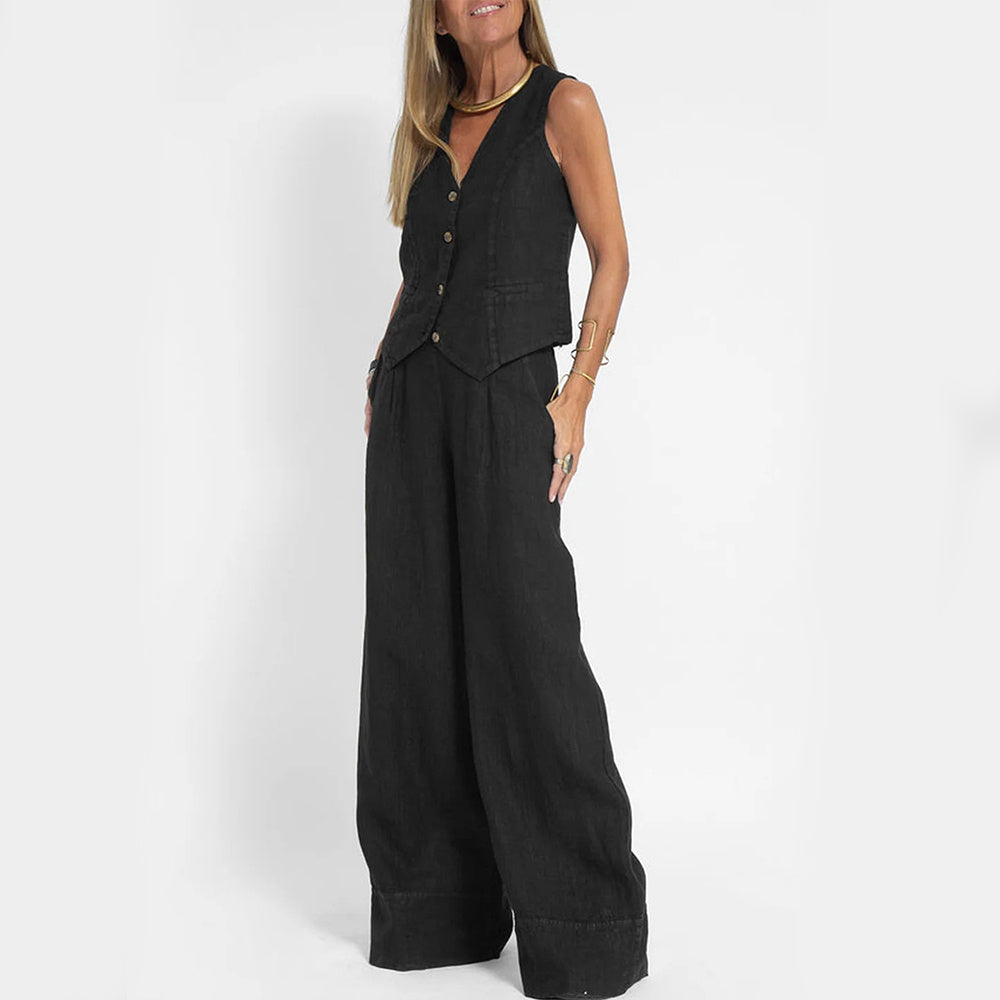 Ensemble gilet et pantalon été