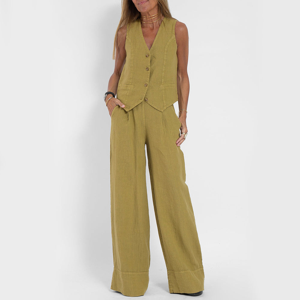 Ensemble gilet et pantalon été
