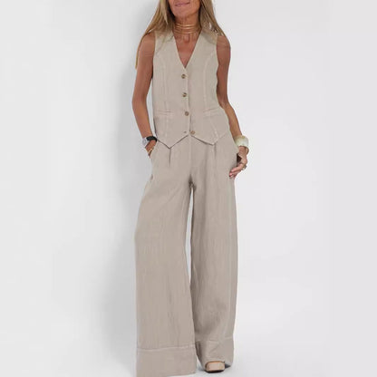 Ensemble gilet et pantalon été
