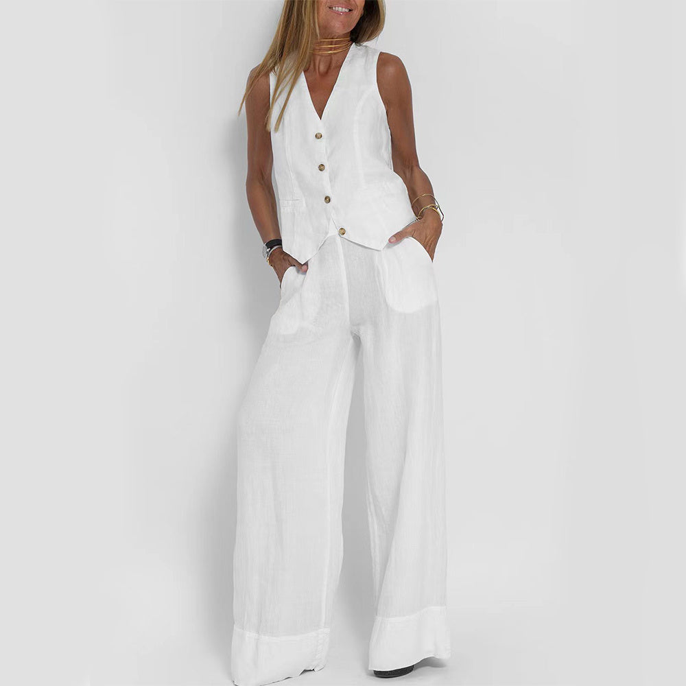 Ensemble gilet et pantalon été